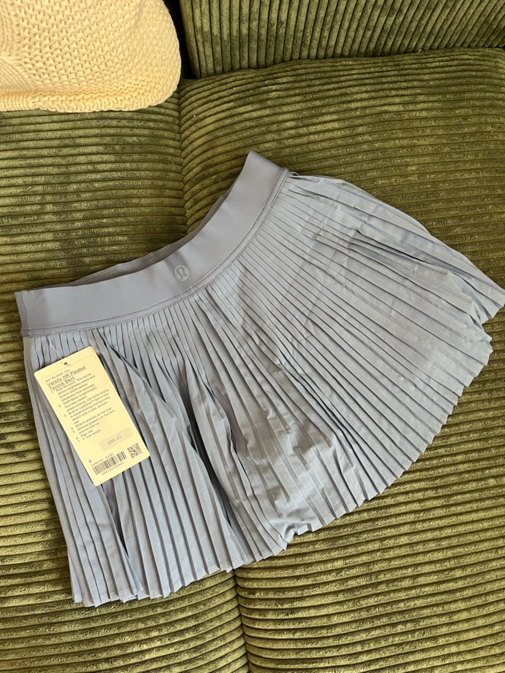 Lululemon Athletica Varsity High Rise Pleated Tennis Skirt Oasis Blue NWT 6 READ - Picture 5 of 10